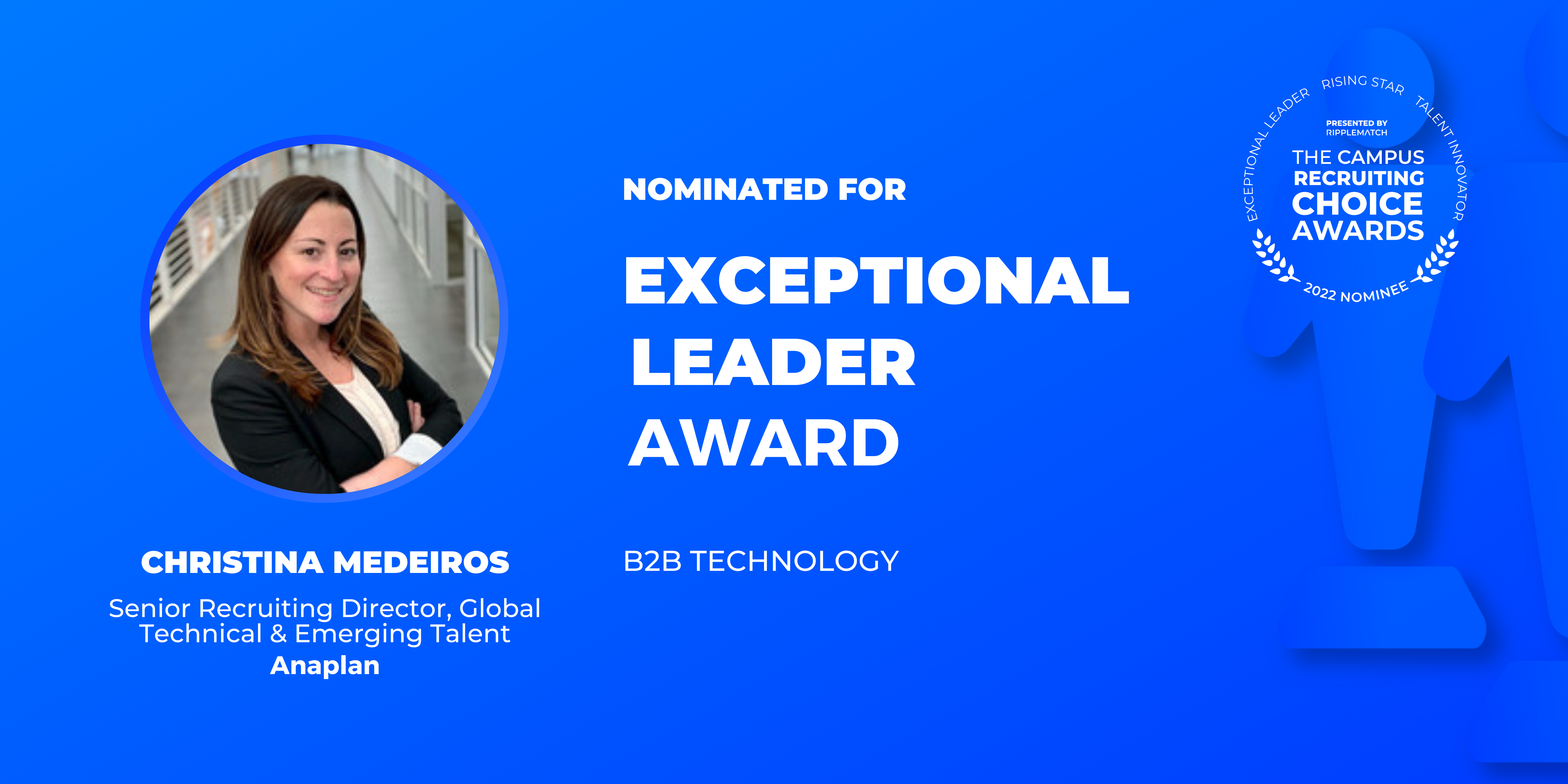 Christina Medeiros Nominee For Exceptional Leader Award 2022 Campus